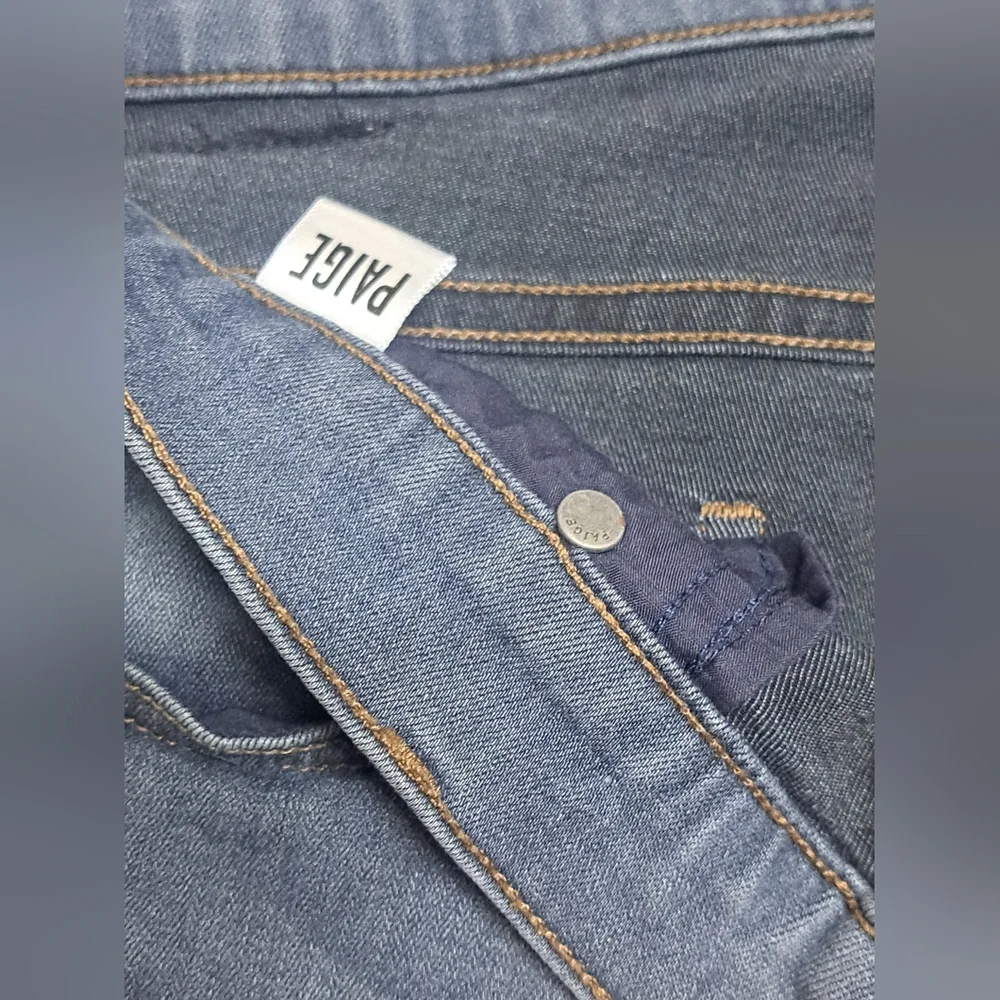 PAIGE Federal Men's Jeans Slim Straight Size 30x30 Blue Stretch Denim USA Made - Picture 4 of 10